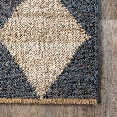 Arvin Olano x Rugs USA Maxwelle 5 X 8 (ft) Jute Charcoal Indoor Geometric Area Rug in the Rugs department at Lowes.com Jute Rug In Kitchen, 3x5 Entryway Rug, Entry Way Rugs, Entryway Rug Ideas, Diamond Jute Rug, Cranberry Cottage, Checkerboard Rug, Front Door Rugs, Entry Rugs