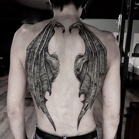 Back Wings Tattoo Wings Back Tattoo For Men, Devil Wings Tattoo, Wing Tattoos On Back, Wing Tattoo Men, Devil Tattoo, Tattoo Reference, Men Tattoo, Dragon Tattoos, Angel Wings Tattoo