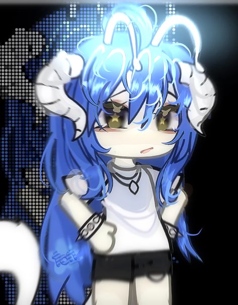 Gacha Life, Hair, Anime, Blue