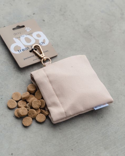 Treat Pouch in Nude Aesthetic Dog Supplies, Cute Dog Treats, Cute Dog Accessories, Puppy Things, Small Dog Accessories, Cute Dog Toys, Dog Accesories, Dog Treat Pouch, Dog Business