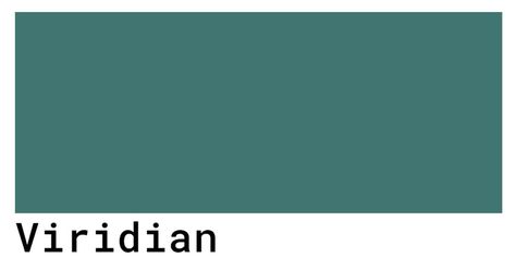 Viridian Color Codes - The Hex, RGB and CMYK Values That You Need Viridian Green Color Palette, Viridian Color Palette, Green Viridian, Abby Aesthetic, Color Seeds, Zyla Colors, Viridian Green, Color Schemes Design, Rare Colors