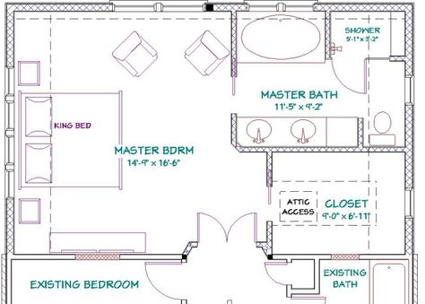 plans master bedroom with bathroom - Bing Images Suite Plan, Master Suite Layout, Master Suite Floor Plan, Addition Plans, Master Suite Addition, Bedroom Addition, House Addition, Bathroom Plan, Bathroom Design Layout