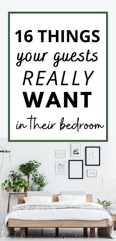 Check out what your guests REALLY want in their guest bedroom and the best guest bedroom tips and ideas now! #guestbedroomtips #guestbedroomideas #guestbedrooms #hostesstips Small Bedroom Inspo Cozy, Bedroom Inspo Cozy, Guess Bedroom, Neutral Guest Bedroom, Small Guest Bedroom Ideas, Home Decor With Plants, Cozy Maximalism, Room Aesthetic Decor, Guest Bedroom Inspiration