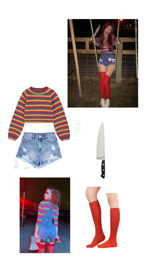 Chucky Outfit, Outfit Halloween, Halloween Inspo, Blind Bags, Halloween Ideas, Halloween Outfits, Costume Ideas, Halloween Costume, Halloween Costumes