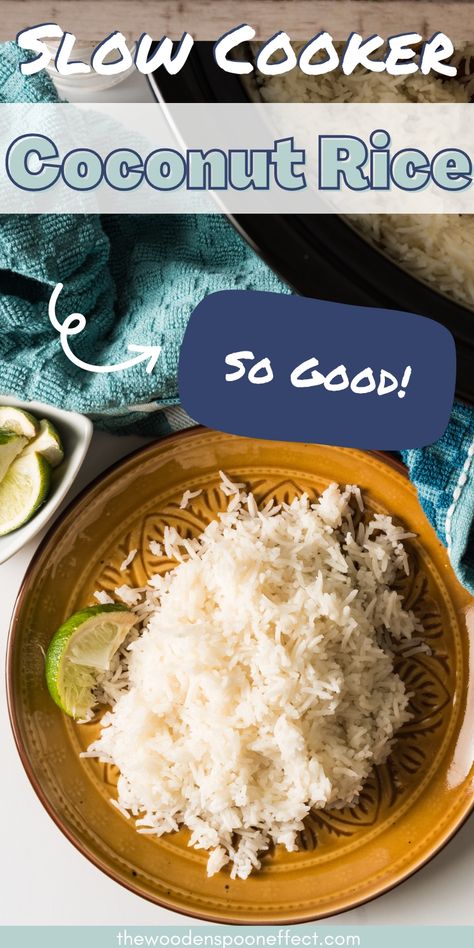 Rice Cooker Coconut Rice, Rice In Crockpot, Coconut Sticky Rice, Coconut Milk Rice, Coconut Rice Recipe, Creamed Rice, Crockpot Pork Chops, Rice Cooker Recipes, Vegetarian Life