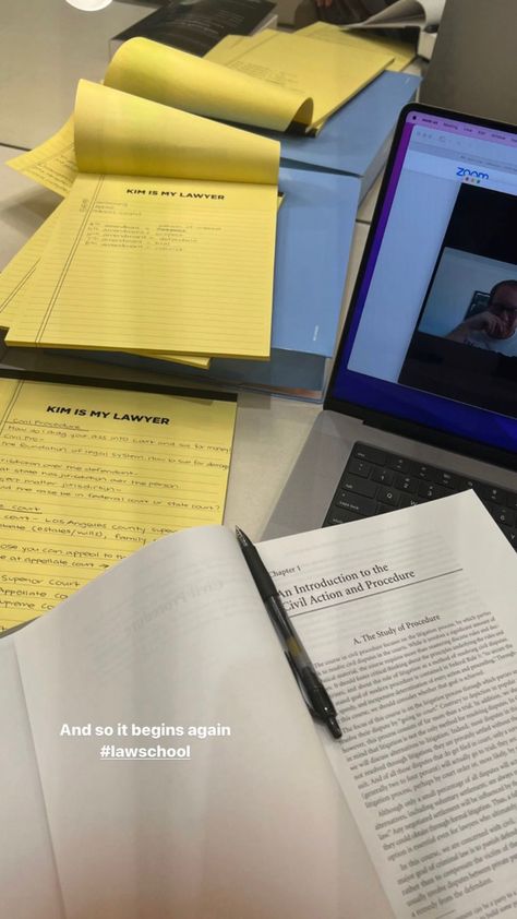 Kim Kardashian shares her law school notes after passing the baby bar exam. Law School Preparation, Law Notes, Law School Life, Law School Inspiration, My Future Job, Baby Bar, Studying Law, Studying Life, Academic Motivation