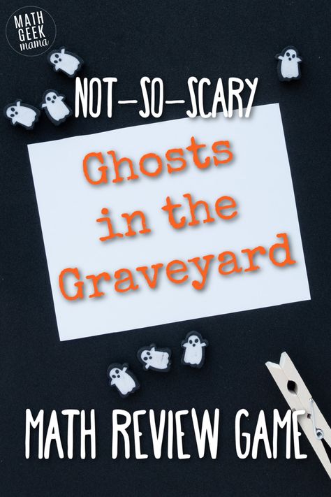 Math In Nature, Ghosts In The Graveyard, Bridges Math, Fun Halloween Math, Halloween Math Games, Halloween Teaching, Adding Decimals, Math Review Game, Halloween Math Activities