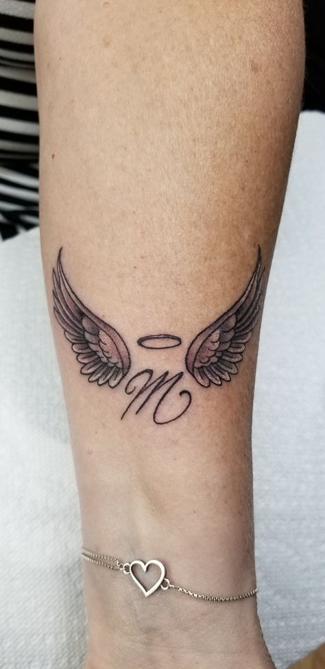 Rip Tattoos For Mom, Remember Tattoo, Angel Wing Tattoo, Memory Tattoos, 10 Tattoo, Brother Tattoos, Tribute Tattoos, Crazy Tattoos, Magic Runes