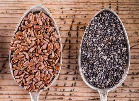 Chia Seeds Vs Flax Seeds Chia Vs Flax Seed, بذور الشيا, Chia Benefits, Chia Seeds Benefits, Flax Seeds, Holistic Nutrition, Homemade Granola, Herb Seeds, Organic Herbs