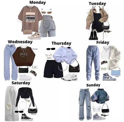 Cute Easy Outfits For School, Monday Outfit, Simple Outfits For School, Trendy Outfit Ideas, Cute Nike Outfits, Friday Outfit, Casual Preppy Outfits, Trendy Outfits For Teens, Cute Lazy Day Outfits