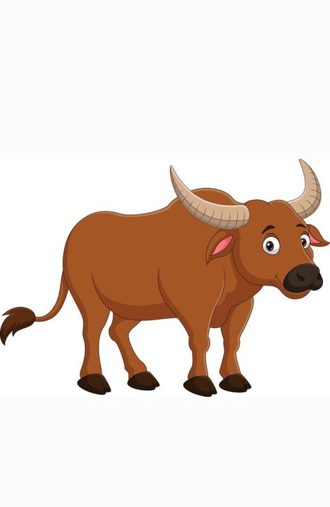 Carabao Cartoon, Ox Cartoon, Bull Cartoon, Free Cartoon Characters, Bull Images, Farm Clipart, Cartoon Image, Free Cartoons, The Bull