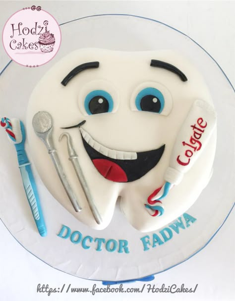 Dentist graduate cake  - cake by Hend Taha-HODZI CAKES Congratulations Doctor, Dental Cake, Dentist Cake, Doctor Cake, Tooth Cake, Ugly Cakes, 17 Birthday Cake, Childrens Birthday Cakes, Special Occasion Cakes