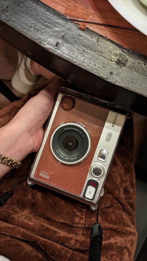 Instax Evo Mini, Instax Evo, Fujifilm Instax Mini Evo, Instax Mini Evo, J Hope Smile, Film Camera Photography, Aesthetic Brown, A Cinderella Story, Insta Icon