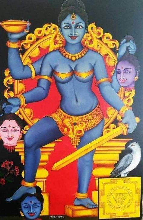 64 Yogini, Goddess Kali Images, Devi Images Hd, Tantra Art, Mother Kali, Acid Art, Durga Painting, Shakti Goddess, Special Rangoli