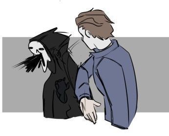 THIS IS A FEM × GHOSTFACE IM SORRY (I DO NOT OWN ANY OF THE THE CHA… #fanfiction #Fanfiction #amreading #books #wattpad Rz Michael Myers Fanart, Fem Ghostface, Horror Movie Fanart, Ghostface Fanart, Michael Myers Art, Horror Movies Funny, Scary Movie Characters, Horror Villains, Slasher Film