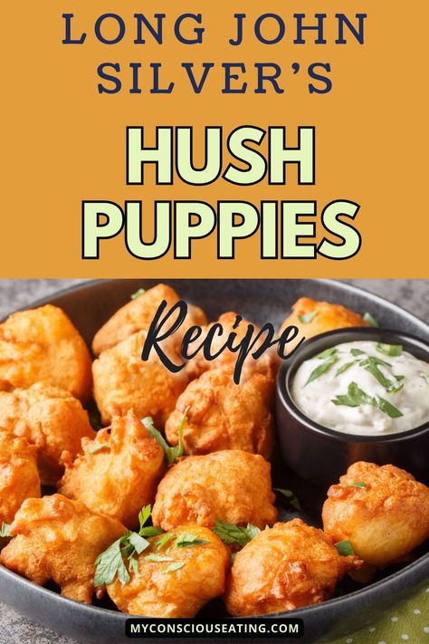 Crispy on the outside, soft and flavorful on the inside, my Long John Silver's Hush Puppies recipe is a true delight. They're the perfect side to any seafood dish and a must at my family table! #LongJohnSilversHushPuppies #SeafoodSides Best Hush Puppies Recipe Fish Fry, Hush Puppy Cornbread, Cracker Barrel Hush Puppies Recipe, Hush Puppies Recipe Long John Silvers, Long John Silver Hush Puppies Recipe, Moist Hush Puppies Recipe, Captain Ds Hush Puppies Recipe, Long John Silvers Hush Puppies Recipe, Copycat Long John Silvers Hush Puppies