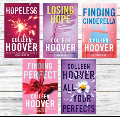 Hopeless Colleen Hoover, Hoover Books, Colleen Hoover Books, Finding Hope, Fantasy Books To Read, It Ends With Us, Colleen Hoover, Fantasy Books, Book Series