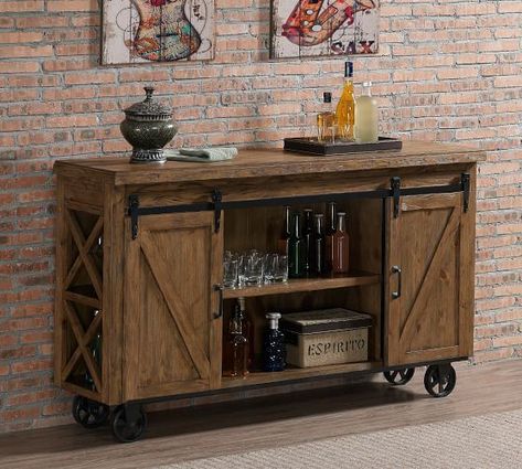 Rustic Bar Cabinet, Kentucky Farmhouse, Living Room Bar Cabinet, Bar Furniture For Sale, Wine Furniture, Diy Home Bar, Cabinet Bar, Portable Bar, Drinks Trolley