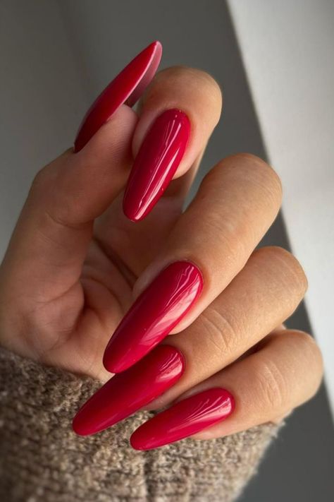 Fall Nail Idea, Nail Art Winter, Women Nail Art, Long Red Nails, Plum Nails, Retro Nails, Red Acrylic Nails, Vintage Nails, Lady Fingers