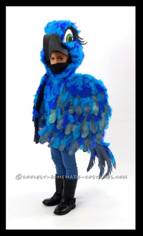 Rio Carnival Outfit, Rio Costume, Macaw Costume, Bird Costumes, Owl Halloween Costumes, Parrot Costume, Owl Halloween, Carnival Outfit, Blue Costume