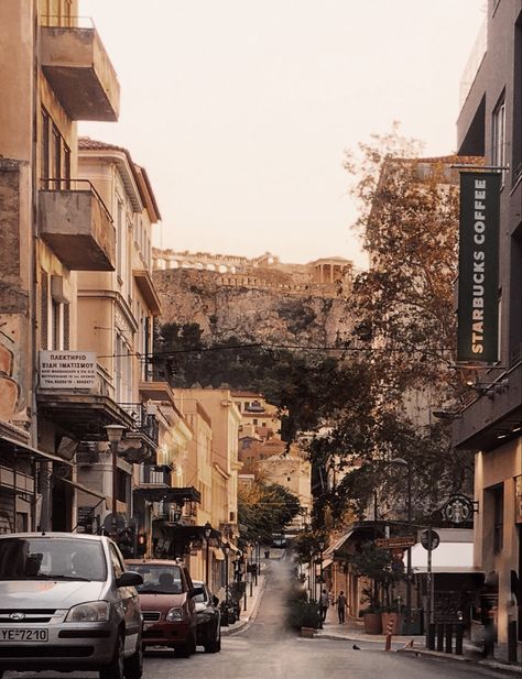 #acropolis #athens #athenstravel #greece #downtown #greekaesthetic American College Of Greece, 30s Aesthetic, Athens Travel, Acropolis, Athens, Greece, Street View, Books, Travel