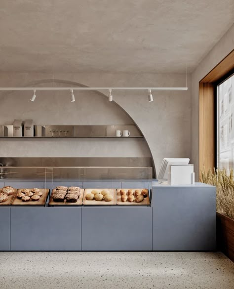 Bakery that smells like home #coffeeshop #interiordesign#comersialdesign#render#3D Donut Cafe Interior, Donut Store Design, Donut Shop Interior Design, Pastry Interior Design, Cafe Bakery Interior Design, Bakery Interior Design Ideas, Cake Shop Interior Design, Home Bakery Design, Bakery Cafe Interior Design