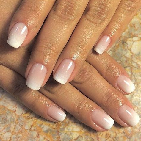 The 7 Best Ombre Nail Design 2021 Unghie Sfumate, French Manicure Designs, French Manicure Nails, Her Nails, Ombre Nail Designs, Super Nails, Bride Nails, Ideas Nails, Manicures Designs