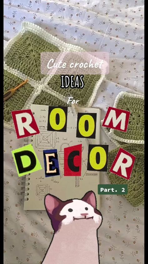 Crochet Room Decor Ideas, Crochet Room Decor, Room Crochet, Crochet Room, Room Decor Ideas Aesthetic, Crochet Aesthetic, Ideas For Decorating, Childish Gambino, Room Decor Ideas