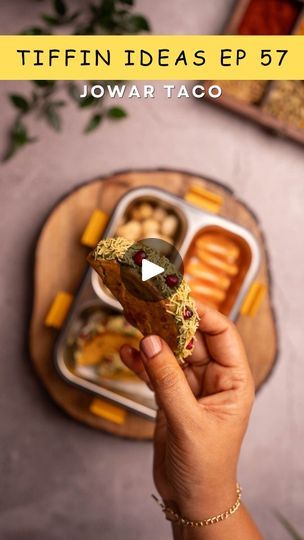 235K views · 2.2K reactions | Bache 'jowar roti' ka naam sunte hi bhaag jate hain? Not anymore! In Tiffin Ideas Ep 57, Miss Mommy is turning the humble jowar into magical, kid-approved Jowar Tacos! 🌮
.
Crispy, spiced tacos filled with a delicious kala chana-potato mix, garnished with bhujiya and pomegranate for that extra zing. 
.
Perfect for a healthy and fun lunchbox surprise!

Healthy tacos recipe, jowar taco recipe, tacos recipe, tacos for Tiffin, Tiffin ideas for kids

#jowar #millet #glutenfreefood #tiffin #lunchbox #lunchboxideasforkids #healthylunch #nutrition #tacos
#tacosarelife #tacos🌮 #potatotacos #easyrecipes
#lunchboxideasforkids | Neelam Agarwal | Nauman Shafi · Afreen Afreen Healthy Tiffin Recipe Indian, Kids Tiffin Ideas Indian, Kids Tiffin Ideas, Healthy Tiffin Recipes, Afreen Afreen, Jowar Roti, Tiffin Ideas, Healthy Taco Recipes, Tiffin Recipe