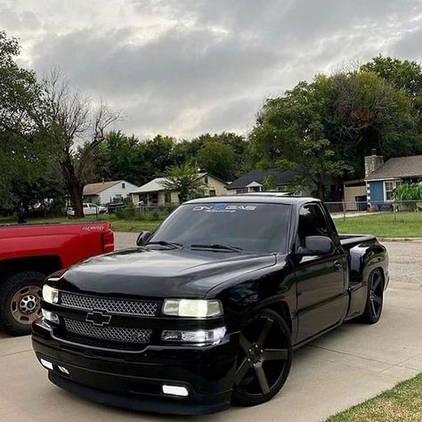 Custom Silverado, Single Cab Trucks, Silverado Truck, Lowrider Trucks, Dropped Trucks, New Photo Download, Chevy Pickups, Low Rider, Chevy Silverado