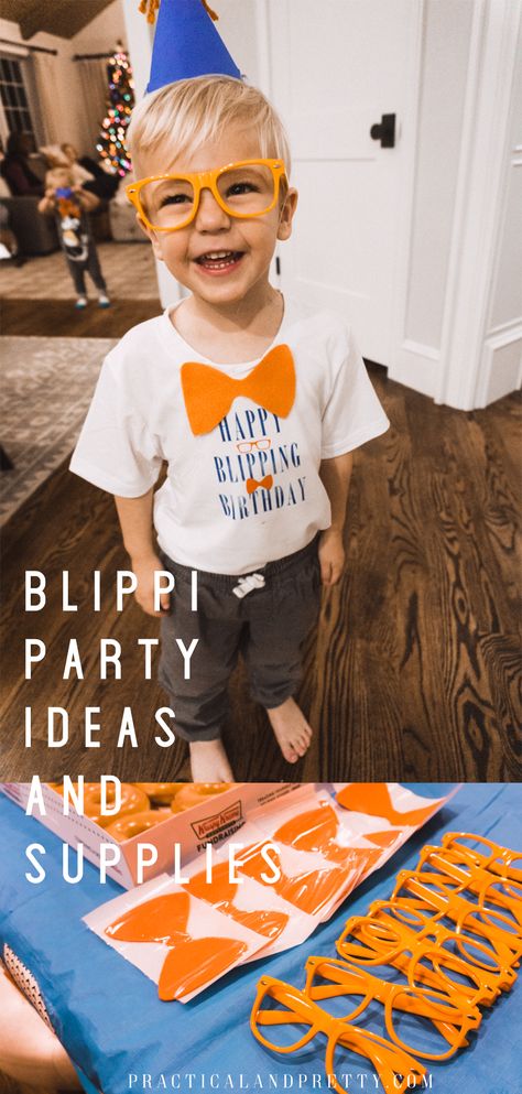 Blippi Party Ideas, Blippi Birthday Party, Blippi Party, Boy Birthday Party Themes, 2nd Birthday Party Themes, Third Birthday, 4th Birthday Parties, 3rd Birthday Parties, Boy Birthday Party