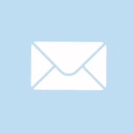 mail app icon! #mail #appicon #blueappicon Mail App Icon Aesthetic, Blue Mail Icon, Mail App Icon, Light Blue Mail Icon, Blue Google Photos Icon, Blue Message Icon Aesthetic, Pastel Blue Phone Icon, Pastel Blue Google Icon, Baby Blue Wallpaper