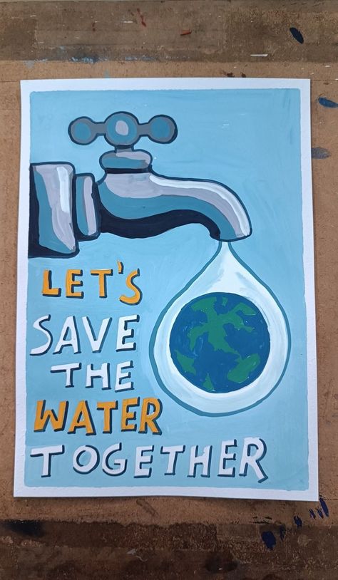 Cleanliness Poster Ideas For Kids, Water Conservation Poster Ideas For Competition, Poster On Save Water, Water Filtration Experiment, Water Conservation Poster, Save Water Drawing, Save Earth Posters, Save Water Poster Drawing, Save Water Save Life