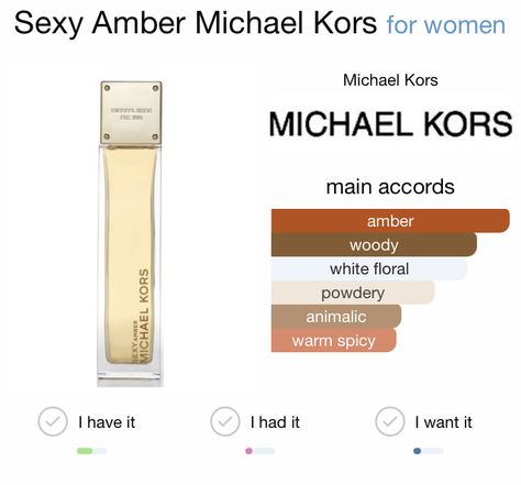 sexy amber michael kors Michael Kors Perfume Woman, Michael Kors Perfume, Woody Perfume, Musk Perfume, Diy Perfume, Perfume Collection Fragrance, Classy Lady, Body Smells, Perfume Fragrance