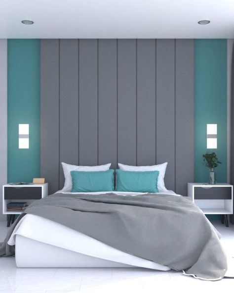 Best Color Combination for Bedroom & Livingroom Livingroom Color Combination ideal bedroom color Teal Bedroom Accents, Gray Accent Wall Bedroom, Teal Bedroom Walls, Beige Walls Bedroom, Teal Bedroom Decor, Bedroom Accent Wall, Grey Wall Decor, Bedroom Color Combination, Teal Bedroom