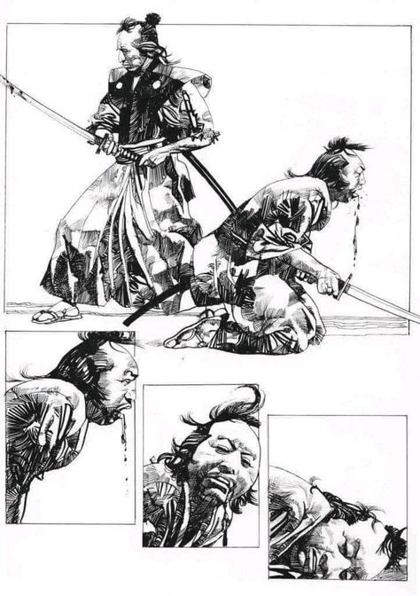 Comic Layout, Bd Comics, Comic Pages, Samurai Art, Ink Illustrations, Comic Illustration, Comic Artist, Comic Books Art, Artist Art