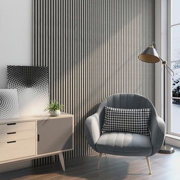 Wood Slat Wall, Wooden Wall Panels, Acoustic Wall Panels, Acoustic Wall, Grey Panels, 3d Wall Panels, Slat Wall, Grey Oak, Acoustic Panels