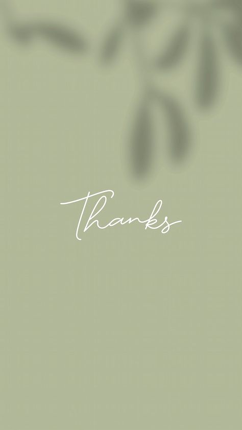 Thanks on a green background mobile wallpaper | free image by rawpixel.com / Aew Thank You Typography, Background Mobile, Name Card Design, Thank You Card Design, English Word, Words Wallpaper, 背景 シンプル, Minimalist Wallpaper, Pastel Wallpaper