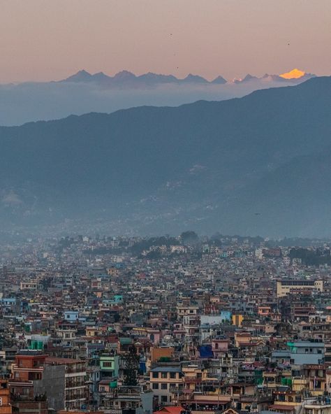 Kathmandu may just be the most memorable city I have ever visited. It has everything you could think of, and views like this are common place. It’s the place where the city meets the mountains 🏔️🇳🇵 #kathmandu #nepal #himalayas #himalayanview #explorekathmandu #travelnepal🇳🇵 #cityandmountains #wanderlust #travelinspiration Kathmandu City, Nepal Himalayas, Nepal Culture, Nepal Kathmandu, Cityscape Photography, Nepal Travel, Kathmandu Nepal, 2025 Vision, September 10