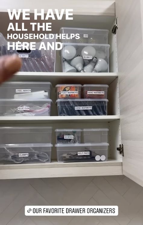 How To Store Bulbs Over Winter, Storing Light Bulbs Storage, Lightbulb Storage, Light Bulb Storage Ideas, Organizing Light Bulbs, Light Bulb Storage, Hall Closet Organization, Tape Storage, Household Help