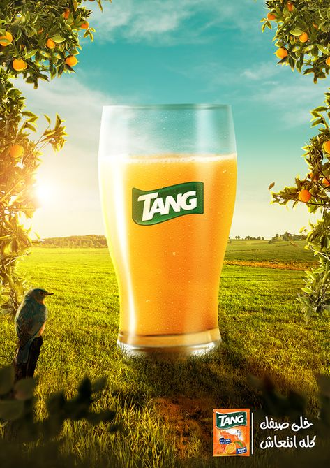 ads Tang Juice, Juice Ad, Ads Of The World, Yoga For Kids, Design Advertising, Creative Posters, Graphic Design Advertising, Advertising Photography, Adobe Photoshop