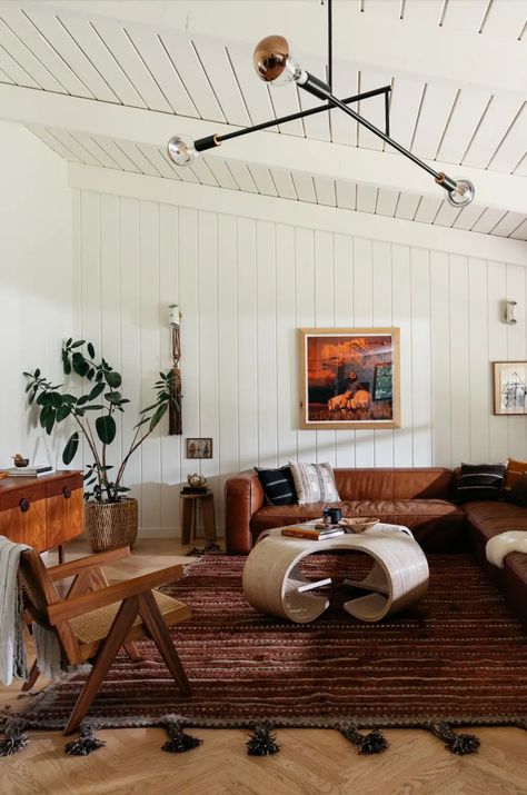 Linda Vista Midcentury Ranch by A1000xBetter | 1stDibs Mid Century Ranch, California Ranch, Neutral Furniture, Midcentury Home, Ranch Style Home, California Homes, A Living Room, Ranch Style, The Ranch