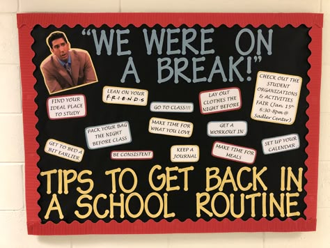 Friends Bulletin Board, School Counselor Bulletin Boards, Dorm Bulletin Boards, Trio Ideas, Counselor Bulletin Boards, School Counseling Bulletin Boards, Res Life Bulletin Boards, Resident Assistant Bulletin Boards, Ra Bulletin Board Ideas