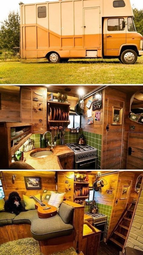 Horse Truck Conversion, House Truck Interior, Horse Box Camper, Truck House Interior, Box Van Conversion Campers, Bread Truck Conversion, Lorry Conversions, Box Truck Conversion Interiors, Box Van Conversion