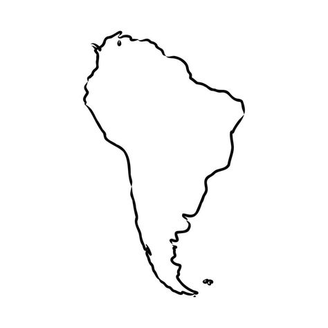 desenho vetorial de mapa da américa do sul America Do Sul, Tattoos