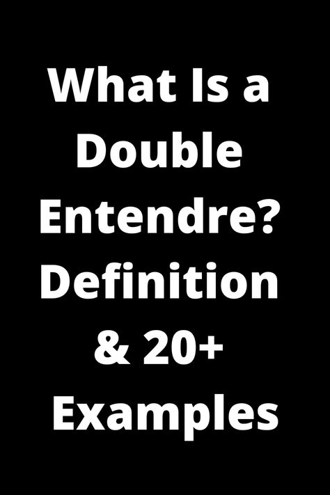 Discover the intriguing world of double entendre with this comprehensive guide! Learn the definition and explore over 20 clever examples. Double entendres add a playful twist to language, making communication an art form. Expand your knowledge and impress others with your understanding of this clever literary device. Ideal for writers, students, or anyone interested in the power of words. Dive into this collection to uncover how double entendres can add depth and humor to your own writing! Words With Double Meanings, Language Making, Double Entendre, Idiomatic Expressions, The Power Of Words, Power Of Words, Double Meaning, Literary Devices, Hidden Messages