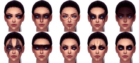 Sims 4 History Challenge CC Finds The 100 Grounders, Viking Face Paint, Warrior Makeup, Viking Makeup, Viking Costume, Viking Woman, Arte Fantasy, Cc Finds, 영감을 주는 캐릭터