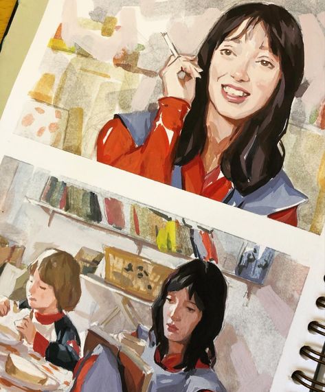 Gouache Illustrations, Gouache Art, Arte Inspo, Online Class, Sketchbook Inspiration, Sketch Painting, Art Inspiration Painting, Illustration Sketches, Human Nature