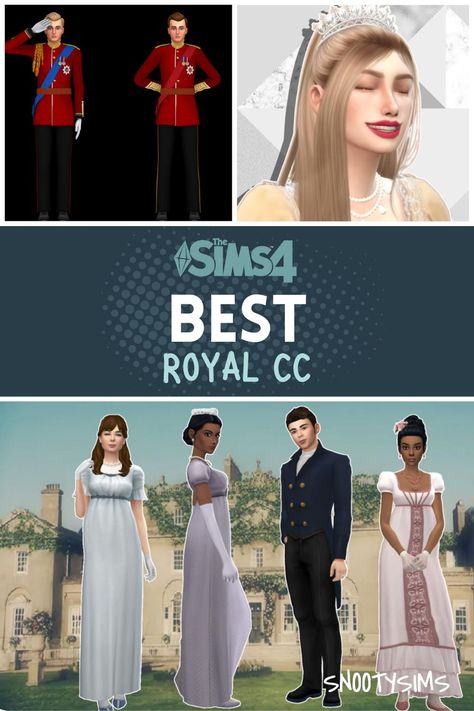 What we love about the Sims 4 community, is that there are endless options of custom content to choose from. Whether you are looking for royal clothes too, or you want to transform your Sims into your favorite Bridgerton characters, there is a CC pack for you! Now, if you are a fan of Bridgerton or The Crown you better read this post till the end. Because in this post, we will be highlighting the best Sims 4 Royal CC on the internet. And, well, there might be a few surprises in store! Bridgeton Sims 4 Cc, Sims 4 Cc Queen Clothes, Sims 4 Royale Cc, Sims 4 Royality Cc, Sims 4 Royal Wedding, Sims 4 Royalty Challenge, Sims 4 Bridgerton Dress, Sims Bridgerton, Sims 4 Cc Clothes Nightwear