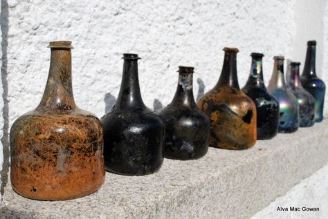 17th century wine bottles Excavations at Rathfarnam Castle, Dublin, Ireland Irish Archaeology, Antique Wine Bottles, Ancient History Archaeology, Ancient Ireland, Old Glass Bottles, Irish Castles, Antique Glass Bottles, Old Pottery, Brown Bottles